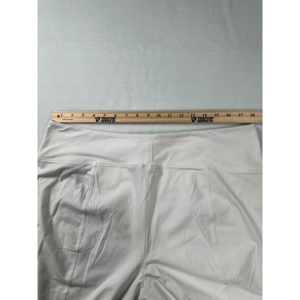 Women with Control by Renee Greenstein White Cropped Wide Leg Pants Women's XL - Picture 8 of 9